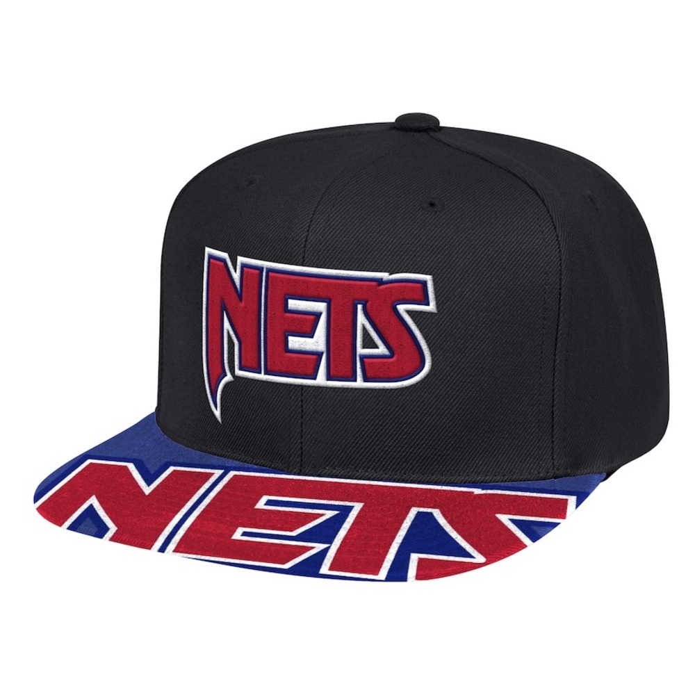 Mitchell & Ness Brooklyn Nets New Jersey Retro Logo Snapback Hat Cap NEW